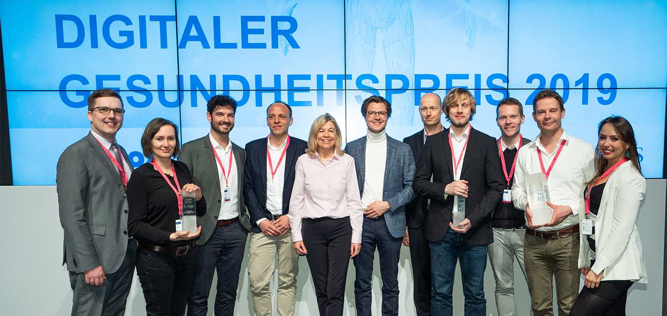 Preisträger und Gastgeber des Digitalen Gesundheitspreises 2019 Preisträger und Gastgeber des Digitalen Gesundheitspreises 2019